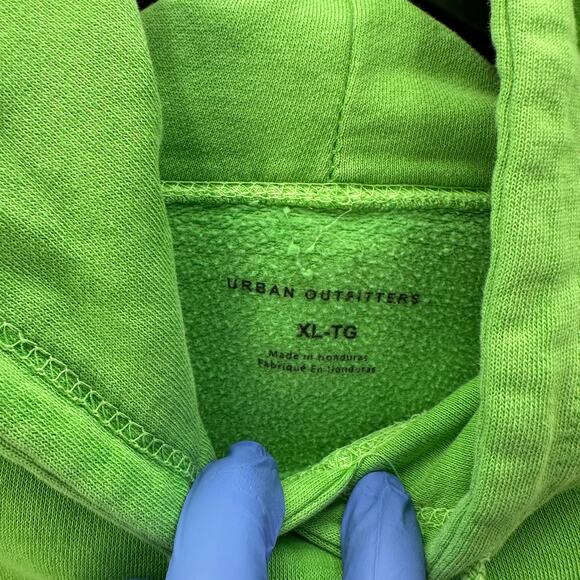 URBAN OUTFITTERS Women's XL Oversize Green Hoodie FRESH PRODUCE - Picture 3 of 8